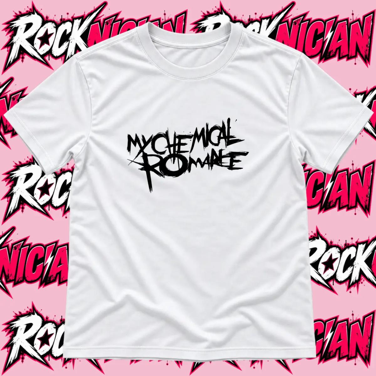 My Chemical Romance Logo - White with Black