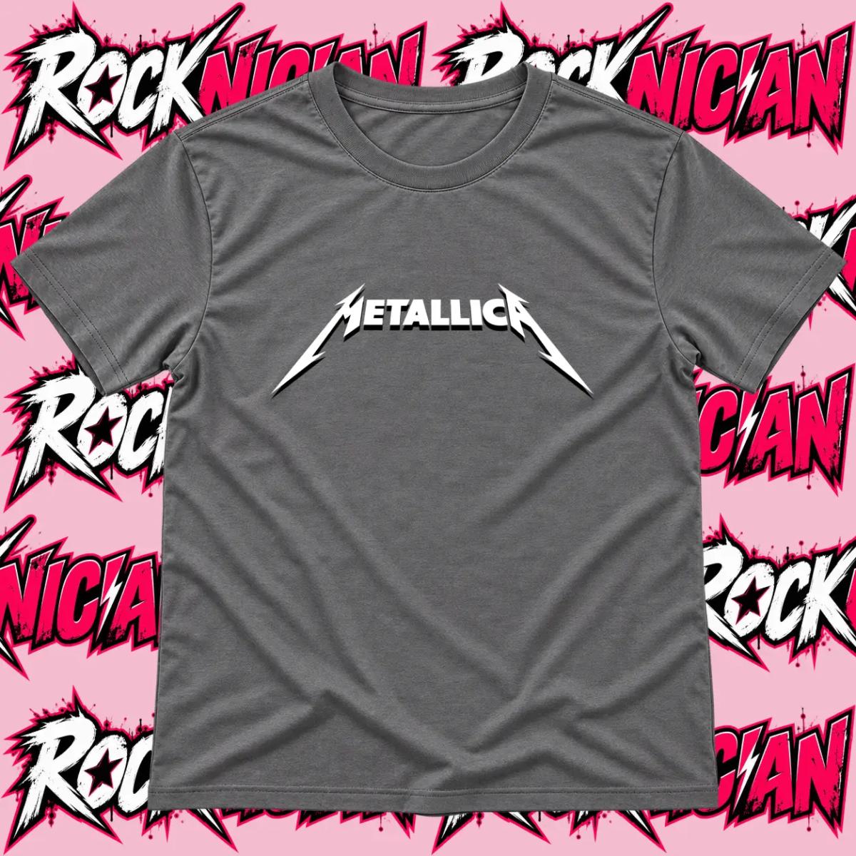 Metallica Logo - Grey with White